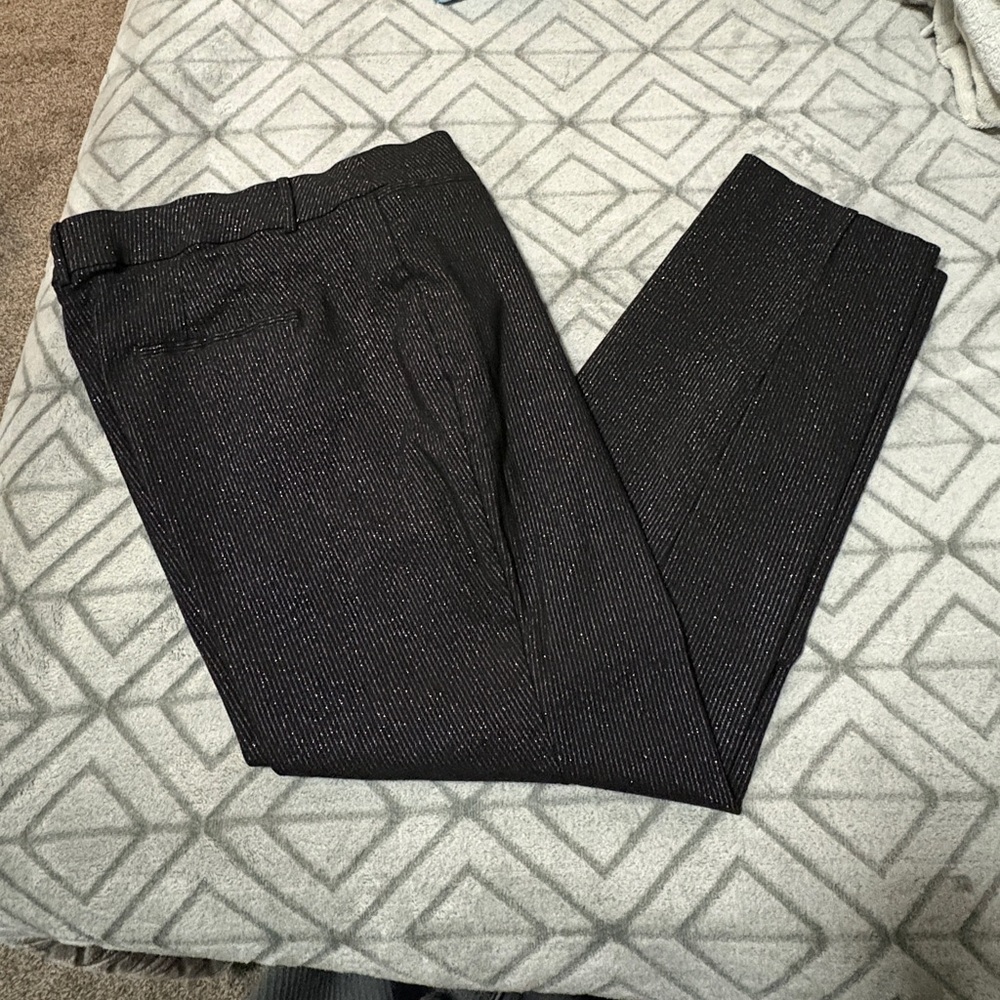 Black Pinstripe Dress Pants
